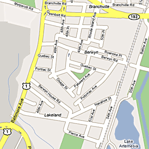 Berwyn Map